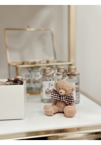 Teddy Mum Kolonya Set Kahve Detaylı